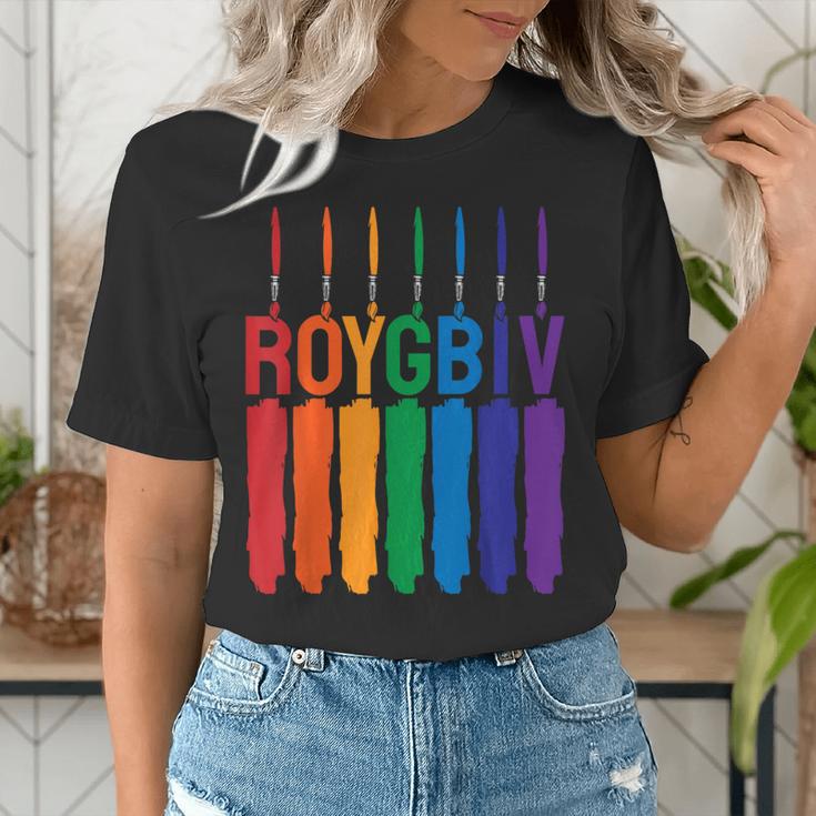 Rainbow Roygbiv Kids Artist Costume Art Teacher Women's T-Shirt, funny gift Rainbow Roygbiv Kids Artist Costume Art Teacher Women's T-Shirt, funny gift