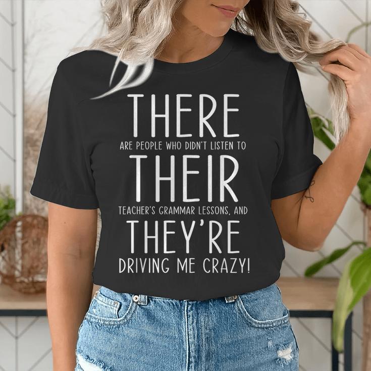 There Are People Who Didn't Listen To Their Teachers Grammar Women's T-Shirt, funny gift There Are People Who Didn't Listen To Their Teachers Grammar Women's T-Shirt, funny gift
