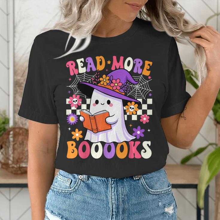 Read More Books Ghost Reading Book Teacher Halloween Women's T-Shirt, funny gift Read More Books Ghost Reading Book Teacher Halloween Women's T-Shirt, funny gift
