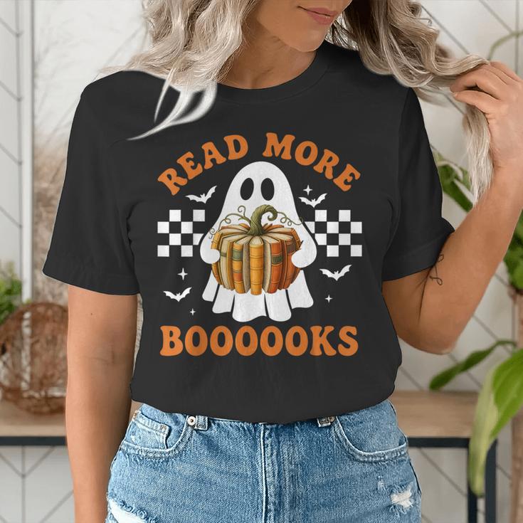 Read More Books Halloween Retro Pumpkin Reading Fall Teacher Women's T-Shirt, funny gift Read More Books Halloween Retro Pumpkin Reading Fall Teacher Women's T-Shirt, funny gift