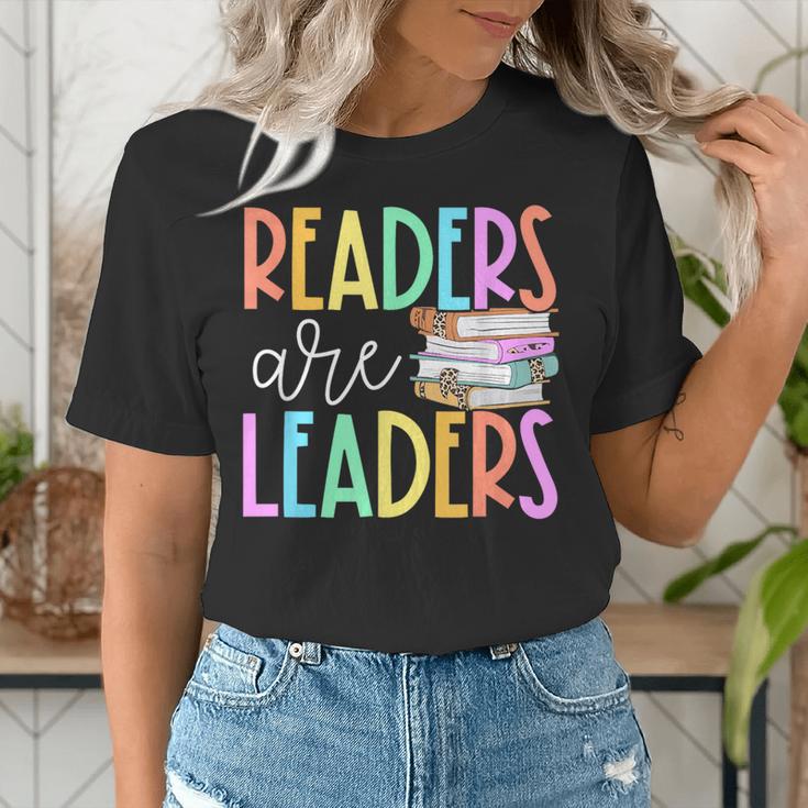 Readers Are Leaders Reading Book Lovers Teacher Women Kids Women's T-Shirt, funny gift Readers Are Leaders Reading Book Lovers Teacher Women Kids Women's T-Shirt, funny gift