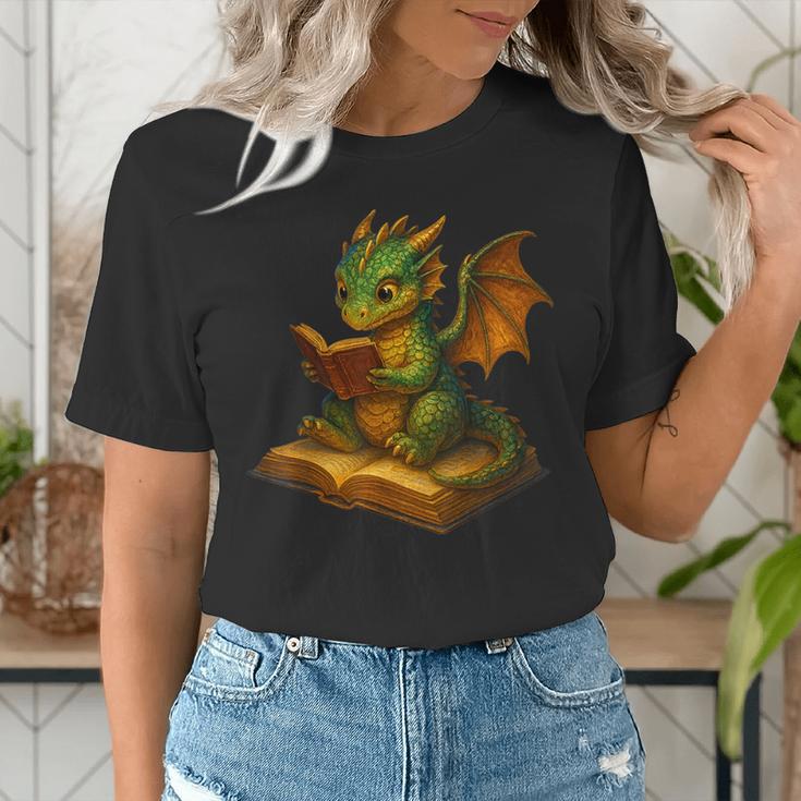 Reading Dragon Shirt For Bookish Teacher Librarian Bookworm Women's T-Shirt, funny gift Reading Dragon Shirt For Bookish Teacher Librarian Bookworm Women's T-Shirt, funny gift