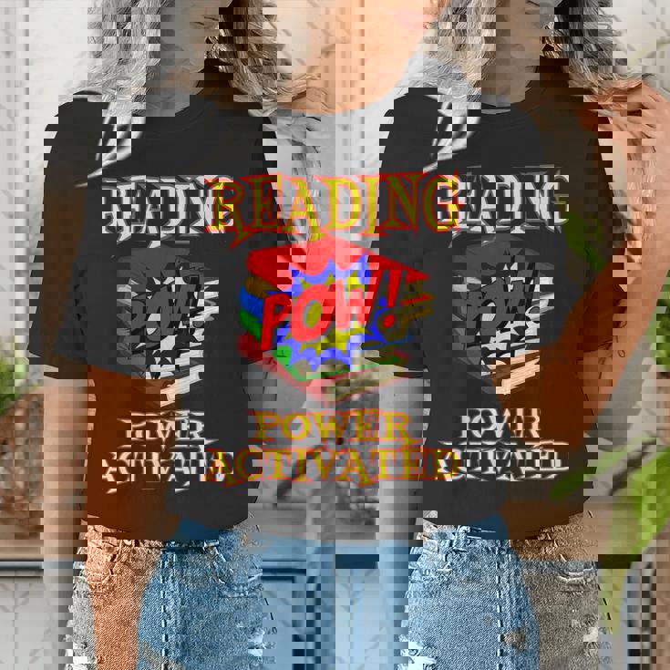 Reading Super Power Activated Superhero Teacher Or Student Men Women Girls Kids Women&#x27;s T-Shirt, Super Teacher Shirts, funny gift