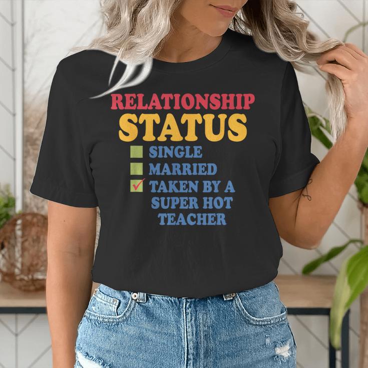 Relationship Status Single Married Hot Teacher Women's T-Shirt, funny gift Relationship Status Single Married Hot Teacher Women's T-Shirt, funny gift