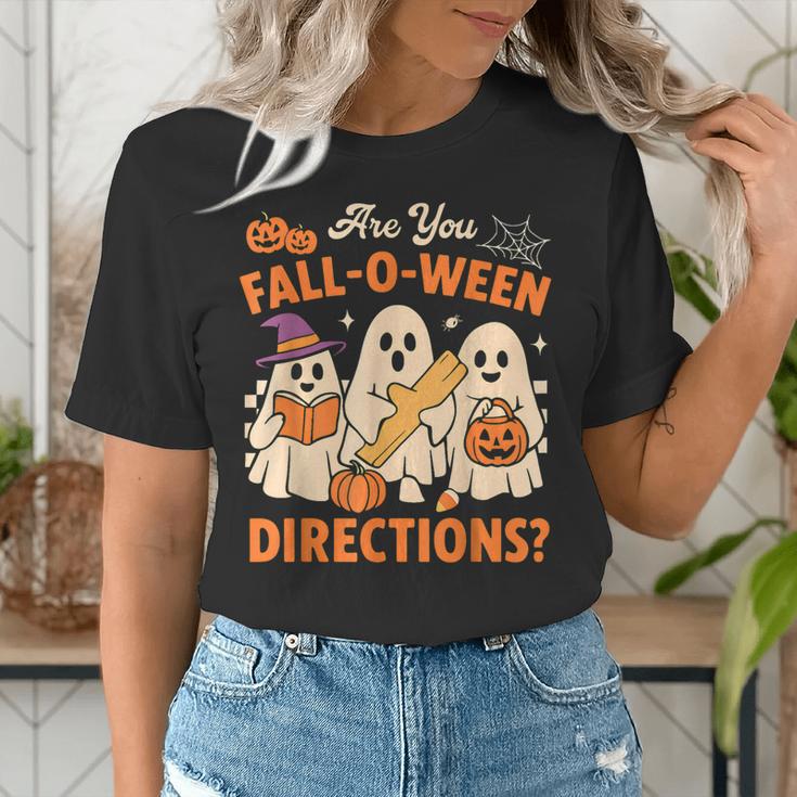 Retro Are You Fall O Ween Directions Ghost Teacher Spooky Women's T-Shirt, funny gift Retro Are You Fall O Ween Directions Ghost Teacher Spooky Women's T-Shirt, funny gift