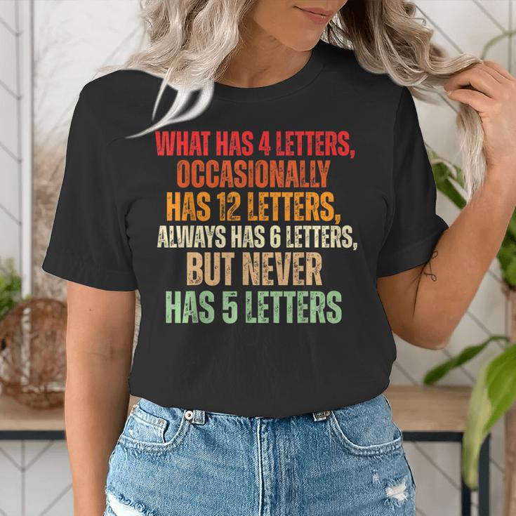 Riddle Wordplay Joke For Grammar Nerds And Teachers Women's T-Shirt, funny gift Riddle Wordplay Joke For Grammar Nerds And Teachers Women's T-Shirt, funny gift