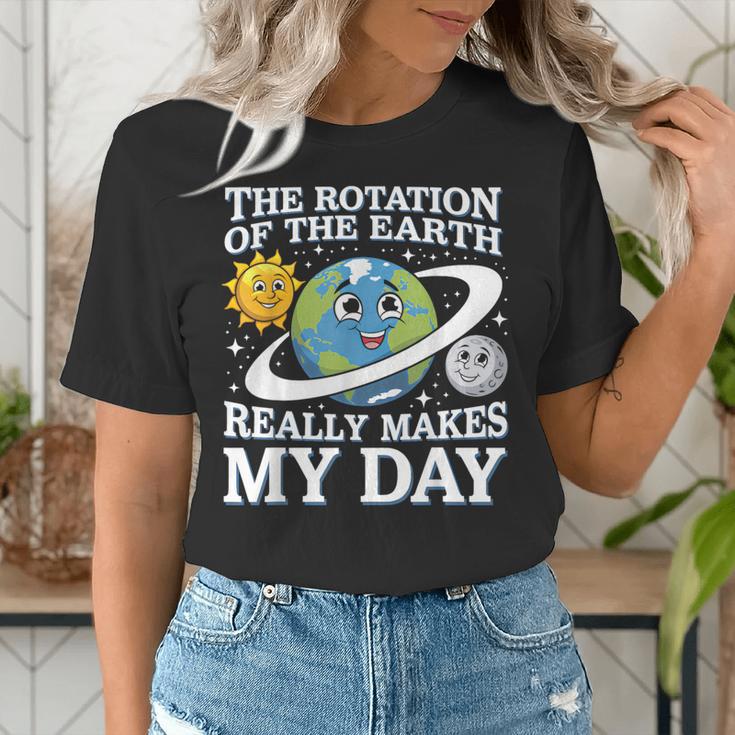 Rotation Of Earth Science Teacher Earth Day Men Women Women's T-Shirt, Science Teacher Shirts, funny gift Rotation Of Earth Science Teacher Earth Day Men Women Women's T-Shirt, Science Teacher Shirts, funny gift