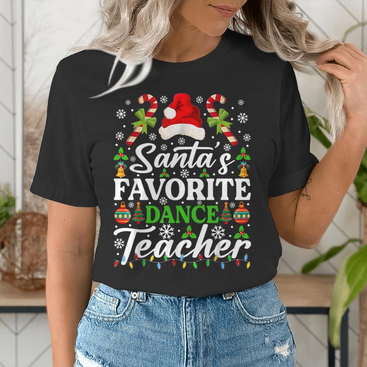 Santa's Favorite Dance Teacher Shirt Christmas Pajama Women's T-Shirt, funny gift Santa's Favorite Dance Teacher Shirt Christmas Pajama Women's T-Shirt, funny gift