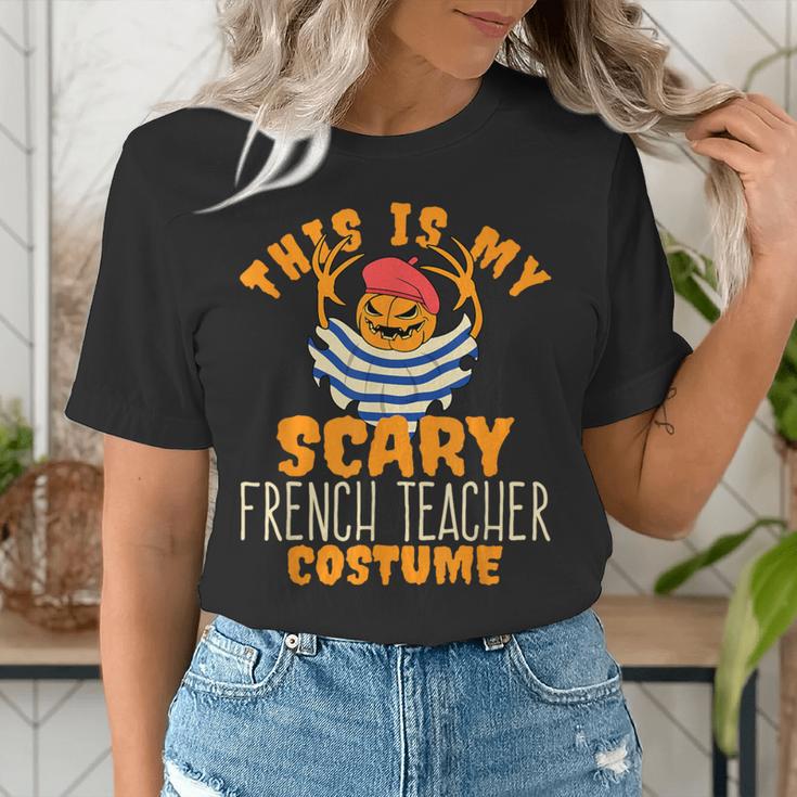 This Is My Scary French Teacher Costume Halloween Women's T-Shirt, funny gift This Is My Scary French Teacher Costume Halloween Women's T-Shirt, funny gift
