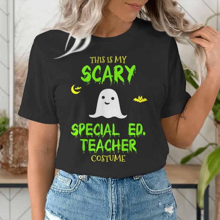 Scary Special Education Ed Teacher Costume Halloween Easy Women's T-Shirt, funny gift Scary Special Education Ed Teacher Costume Halloween Easy Women's T-Shirt, funny gift
