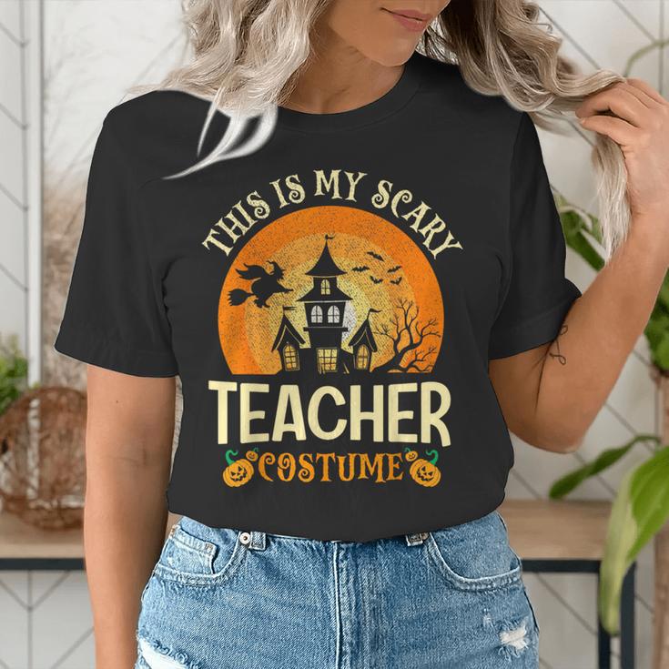 This Is My Scary Teacher Costume Halloween Women's T-Shirt, funny gift This Is My Scary Teacher Costume Halloween Women's T-Shirt, funny gift