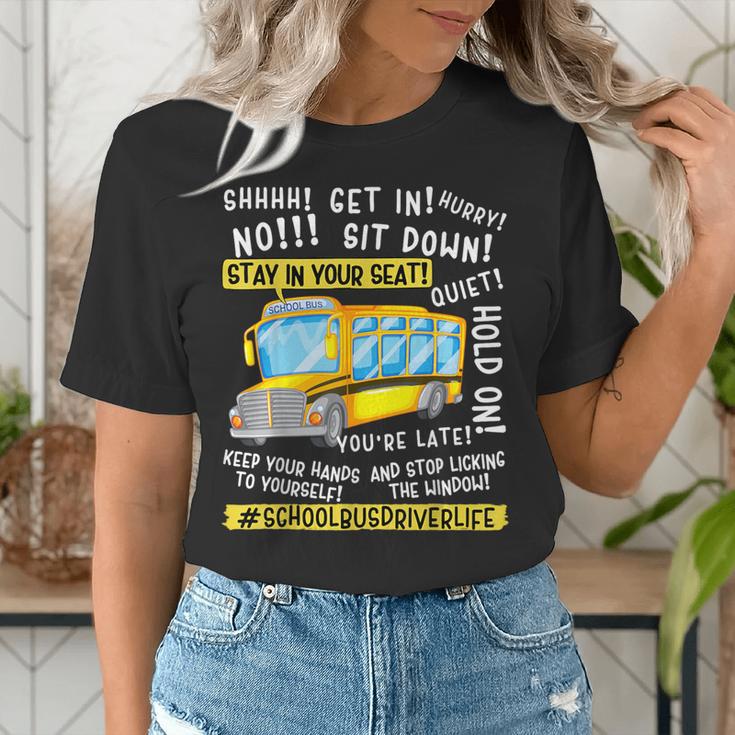 School Bus Driver Life Last Day Of School Teacher Kids Women's T-Shirt, funny gift