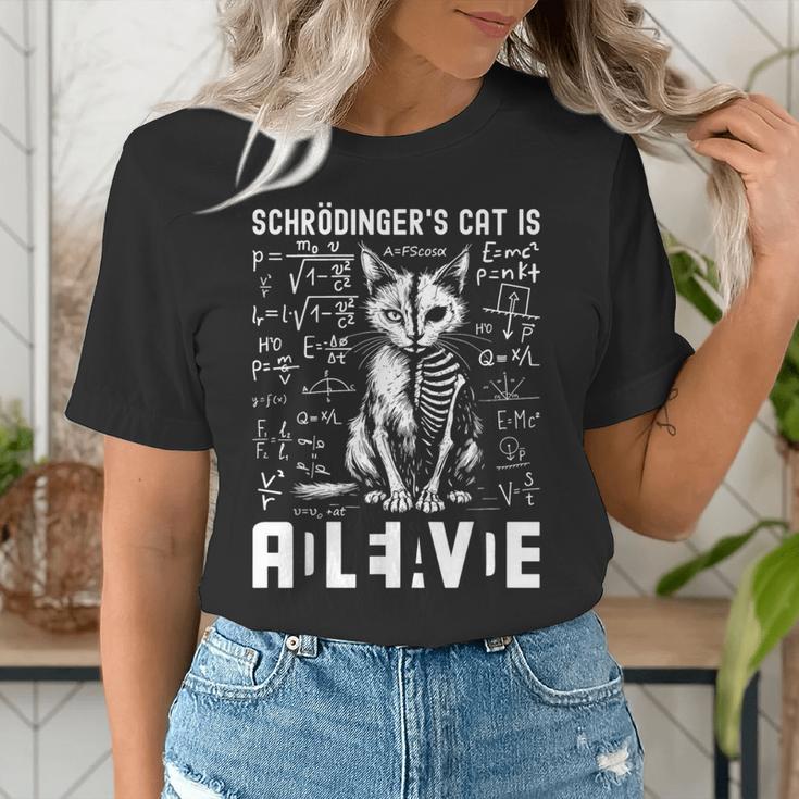Schrodinger's Cat Dead And Alive Physics Teacher Women's T-Shirt, funny gift Schrodinger's Cat Dead And Alive Physics Teacher Women's T-Shirt, funny gift