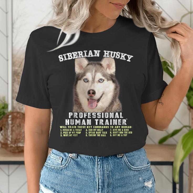 Siberian Husky Professional Human Trainer Women's T-Shirt, funny gift