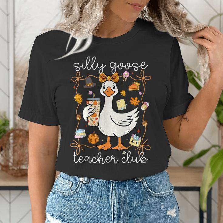 Silly Goose Teachers Club Cozy Fall Teacher Women's T-Shirt, funny gift Silly Goose Teachers Club Cozy Fall Teacher Women's T-Shirt, funny gift