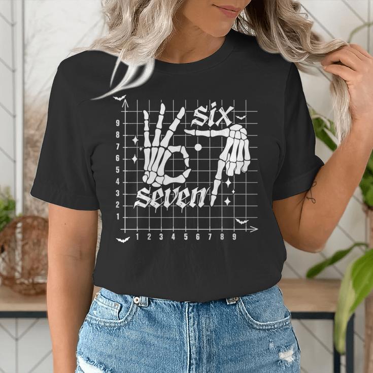 Six Seven Coordinate 67 Skeleton Math Teacher 67 Women's T-Shirt, funny gift Six Seven Coordinate 67 Skeleton Math Teacher 67 Women's T-Shirt, funny gift