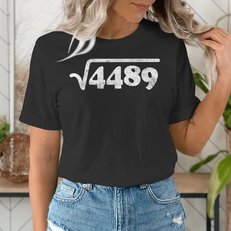 Sixty Seven 67 Meme Square Root 4489 Slang Math Teacher Women's T-Shirt, funny gift