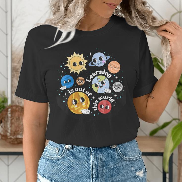 Solar System Learning Is Out Of This World Science Teacher Women's T-Shirt, Science Teacher Shirts, funny gift Solar System Learning Is Out Of This World Science Teacher Women's T-Shirt, Science Teacher Shirts, funny gift
