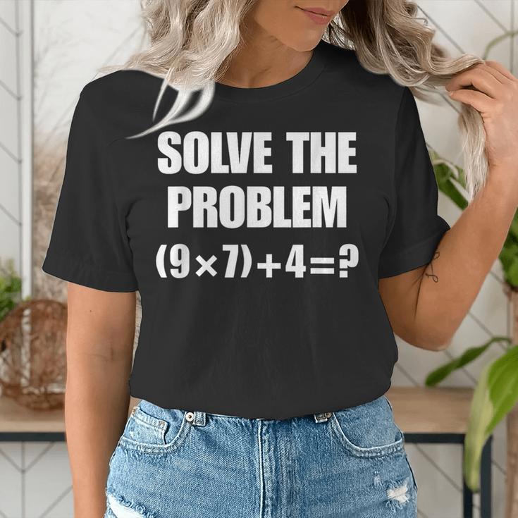Solve The Problem 67 Teacher Women's T-Shirt, funny gift Solve The Problem 67 Teacher Women's T-Shirt, funny gift