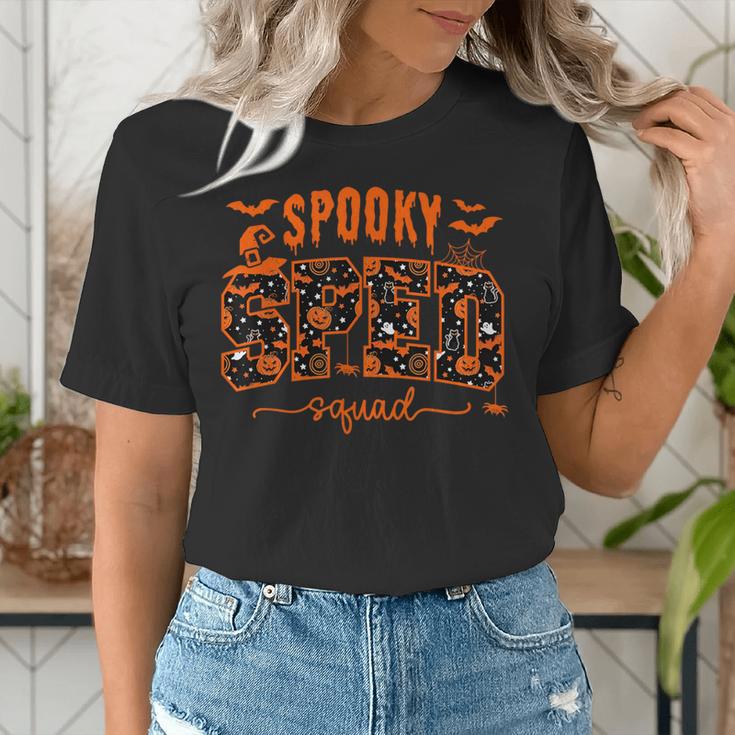 Sped Squad Team Special Education Teacher Halloween Women's T-Shirt, funny gift