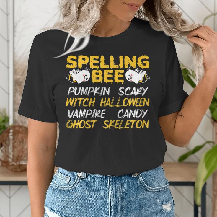 Spelling Bee Costume For a Halloween Teacher Pun Women Women's T-Shirt, funny gift