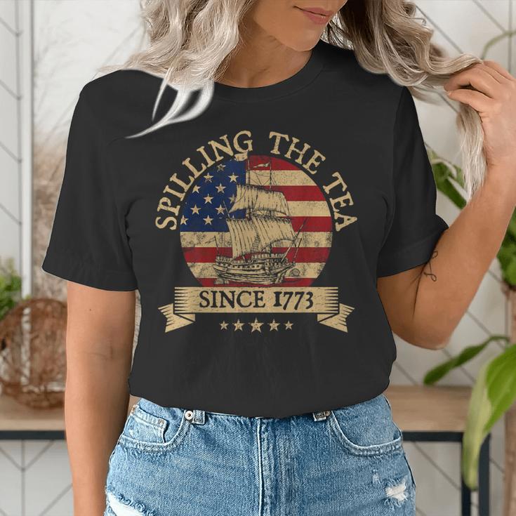 Spilling The Tea Since 1773 Vintage Us History Teacher Women's T-Shirt, History Teacher Shirts, funny gift Spilling The Tea Since 1773 Vintage Us History Teacher Women's T-Shirt, History Teacher Shirts, funny gift