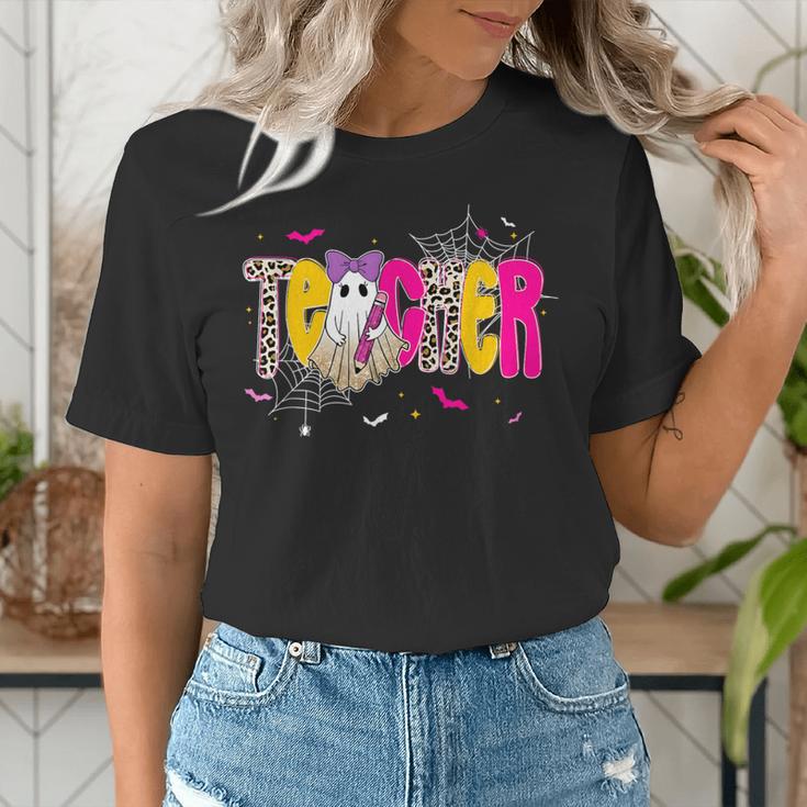 Spooky Halloween Teacher Para Counselor SPED Preppy Boo Kids Women's T-Shirt, funny gift Spooky Halloween Teacher Para Counselor SPED Preppy Boo Kids Women's T-Shirt, funny gift