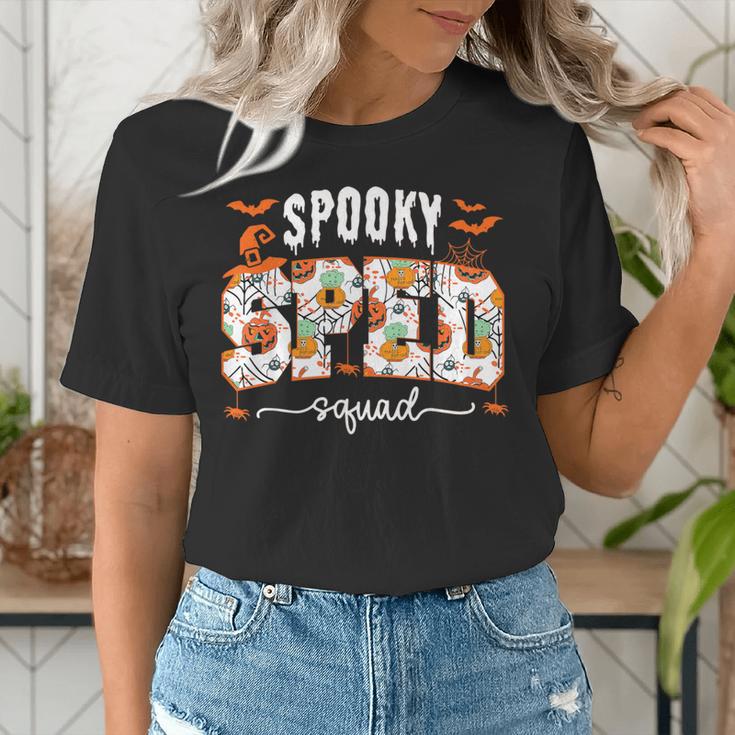 Spooky SPED Squad Special Education Teacher Halloween Ghost Women's T-Shirt, funny gift Spooky SPED Squad Special Education Teacher Halloween Ghost Women's T-Shirt, funny gift