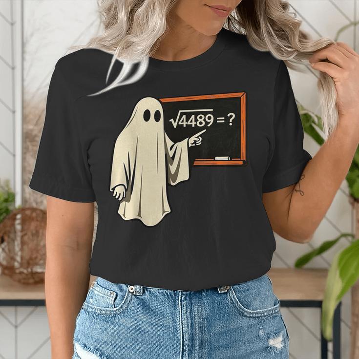 Square Root 67 Ghost Math Teacher 4489 Meme Halloween Women's T-Shirt, funny gift Square Root 67 Ghost Math Teacher 4489 Meme Halloween Women's T-Shirt, funny gift