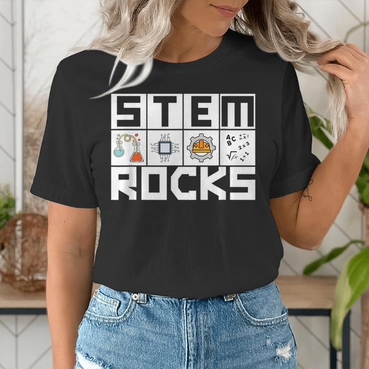 STEM Rocks Science Technology Engineering Math STEM Teacher Women's T-Shirt, Science Teacher Shirts, funny gift STEM Rocks Science Technology Engineering Math STEM Teacher Women's T-Shirt, Science Teacher Shirts, funny gift