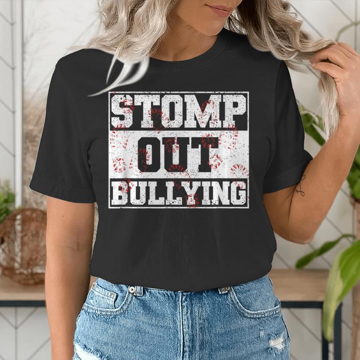 Stomp Out Bullying Back To School Education Teacher Women's T-Shirt, funny gift