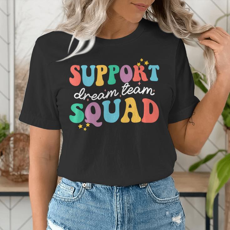 Support Dream Services Team Groovy Teacher Support Squad Women's T-Shirt, Groovy Teacher Shirts, funny gift Support Dream Services Team Groovy Teacher Support Squad Women's T-Shirt, Groovy Teacher Shirts, funny gift