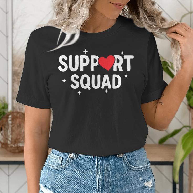 Support Squad Cute Heart Supportive Teacher Team Member Women's T-Shirt, funny gift Support Squad Cute Heart Supportive Teacher Team Member Women's T-Shirt, funny gift