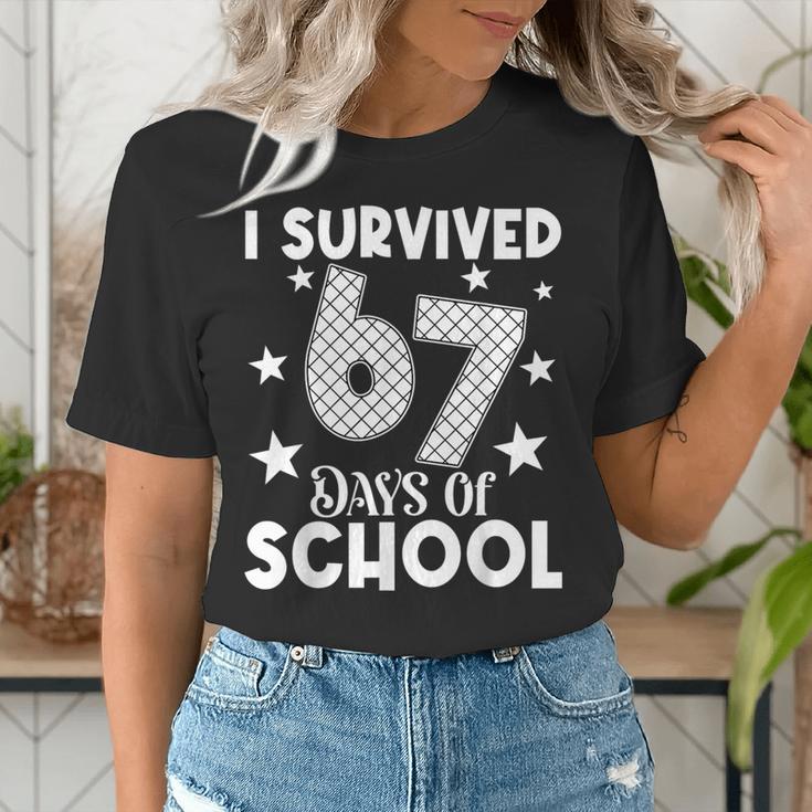 I Survived 67 Days Of School Teachers Students Women's T-Shirt, funny gift I Survived 67 Days Of School Teachers Students Women's T-Shirt, funny gift