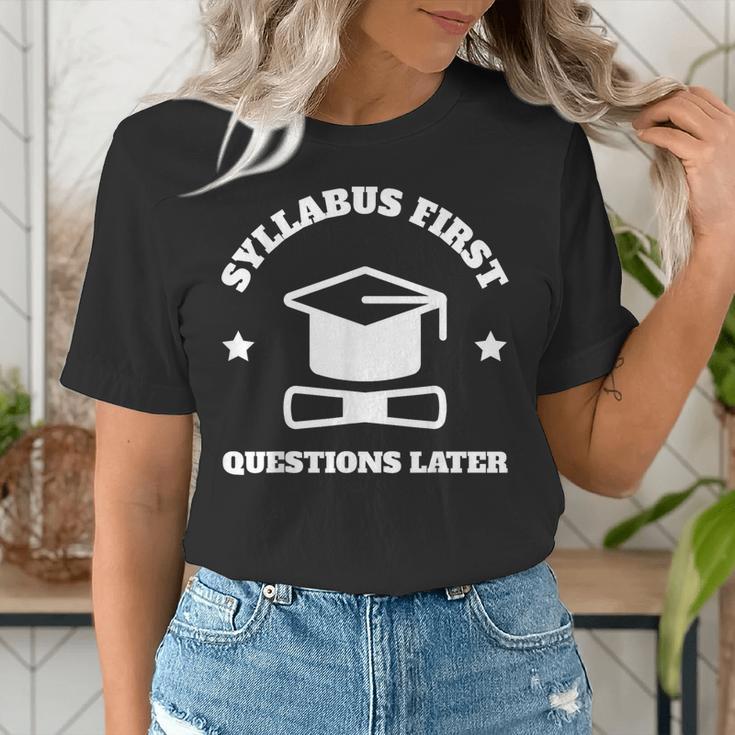 SYLLABUS PROFESSOR TEACHER Women's T-Shirt, funny gift SYLLABUS PROFESSOR TEACHER Women's T-Shirt, funny gift