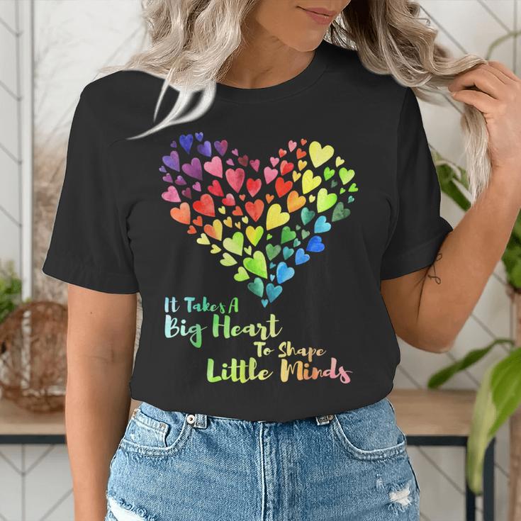 It Takes A Big Heart To Shape Little Minds Teacher Student Men Women Kids Women's T-Shirt, funny gift It Takes A Big Heart To Shape Little Minds Teacher Student Men Women Kids Women's T-Shirt, funny gift
