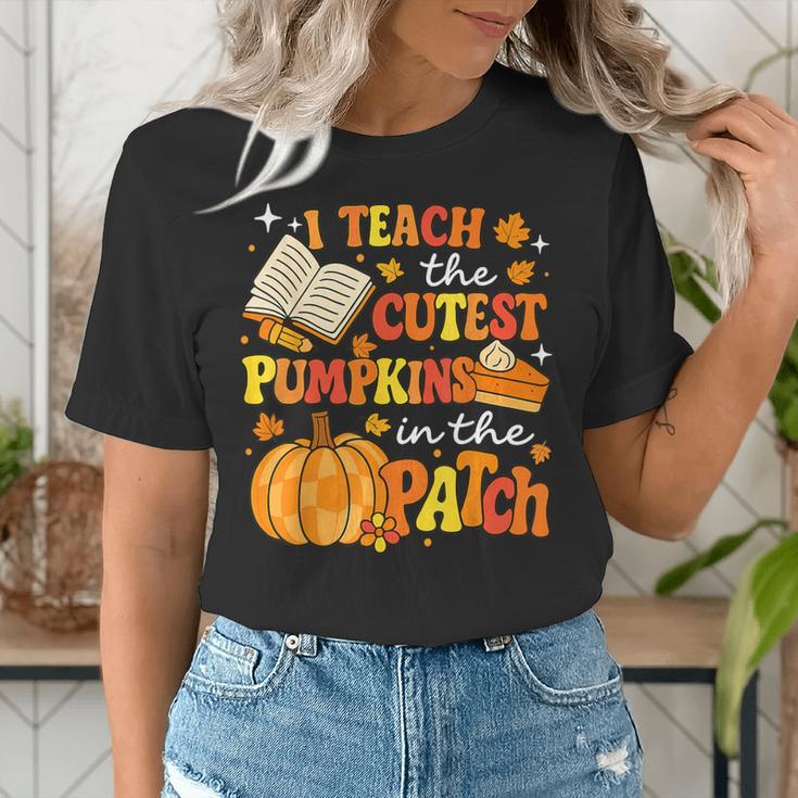 I Teach The Coolest Pumpkins In The Patch Teacher Halloween Women's T-Shirt, funny gift I Teach The Coolest Pumpkins In The Patch Teacher Halloween Women's T-Shirt, funny gift