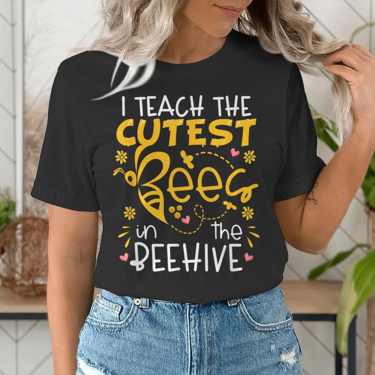 I Teach The Cutest Bees In The Beehive Teacher Women's T-Shirt, funny gift I Teach The Cutest Bees In The Beehive Teacher Women's T-Shirt, funny gift