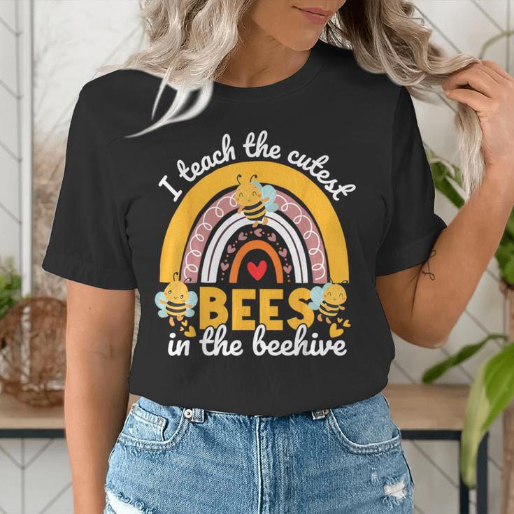 I Teach The Cutest Bees In The Beehive Teachers Day Women's T-Shirt, funny gift I Teach The Cutest Bees In The Beehive Teachers Day Women's T-Shirt, funny gift