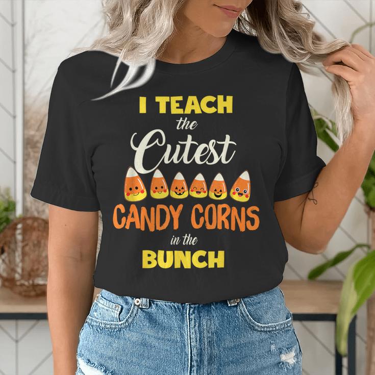 I Teach The Cutest Candy Corn In The Patch Teacher Halloween Women's T-Shirt, funny gift I Teach The Cutest Candy Corn In The Patch Teacher Halloween Women's T-Shirt, funny gift