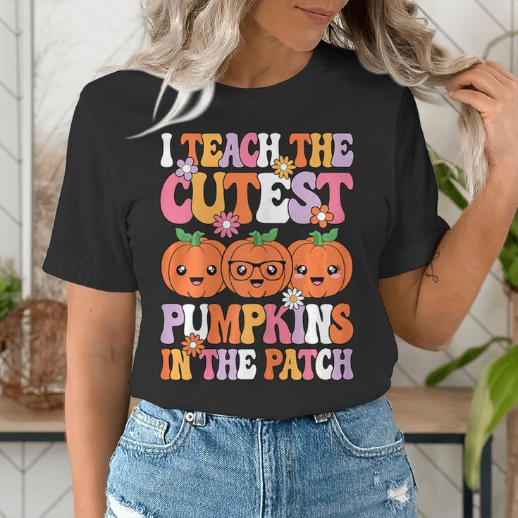 I Teach The Cutest Pumpkins Halloween Fall Teacher Women Women's T-Shirt, funny gift I Teach The Cutest Pumpkins Halloween Fall Teacher Women Women's T-Shirt, funny gift