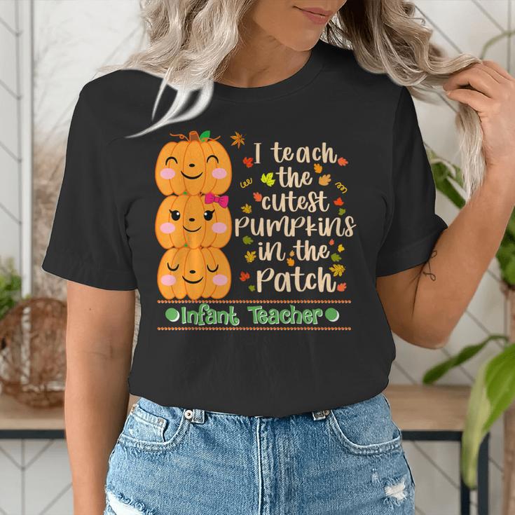 I Teach The Cutest Pumpkins In The Patch Infant Teacher Women's T-Shirt, funny gift I Teach The Cutest Pumpkins In The Patch Infant Teacher Women's T-Shirt, funny gift