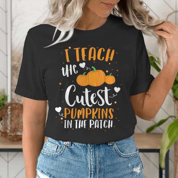I Teach The Cutest Pumpkins In The Patch Teacher School For Men Women Kids Women's T-Shirt, funny gift I Teach The Cutest Pumpkins In The Patch Teacher School For Men Women Kids Women's T-Shirt, funny gift