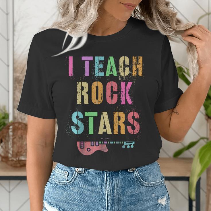 I TEACH ROCKSTARS Band Vibes Teacher Rocks My Music Teaching Women's T-Shirt, funny gift I TEACH ROCKSTARS Band Vibes Teacher Rocks My Music Teaching Women's T-Shirt, funny gift