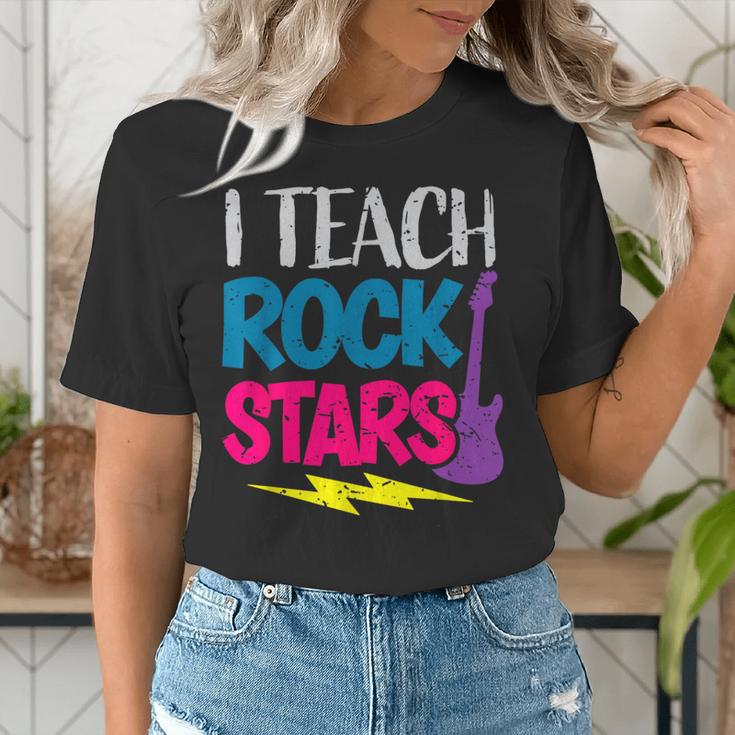 I Teach Rockstars Tee Orchestra Music Teacher Back To School Women's T-Shirt, funny gift I Teach Rockstars Tee Orchestra Music Teacher Back To School Women's T-Shirt, funny gift