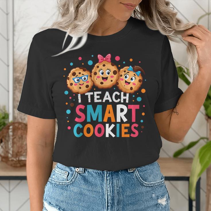 I Teach Smart Cookies Cute Back To School Teacher Women's T-Shirt, funny gift I Teach Smart Cookies Cute Back To School Teacher Women's T-Shirt, funny gift