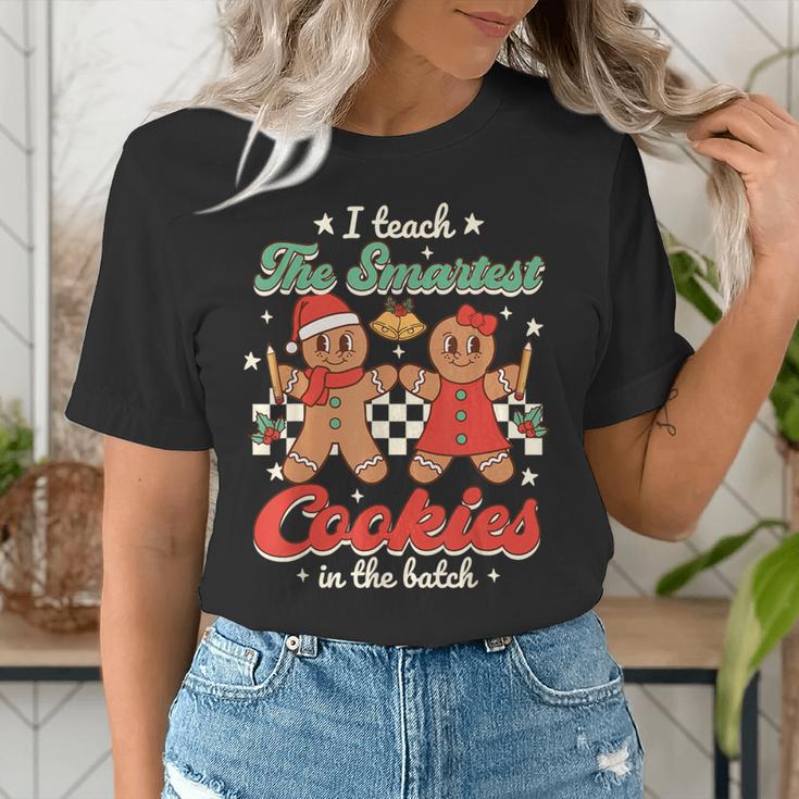 I Teach The Smartest Cookies In The Batch Teacher Christmas For Men Women Kids Women's T-Shirt, funny gift