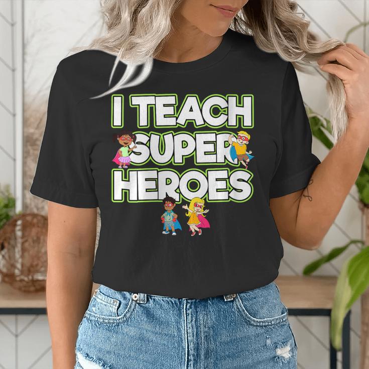 I Teach Superheroes School Teacher Professor Women's T-Shirt, funny gift I Teach Superheroes School Teacher Professor Women's T-Shirt, funny gift