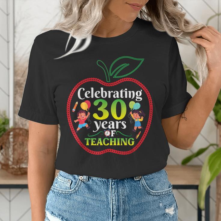 Teacher Celebrating 30 Years Of Teaching Students School Women's T-Shirt, funny gift Teacher Celebrating 30 Years Of Teaching Students School Women's T-Shirt, funny gift