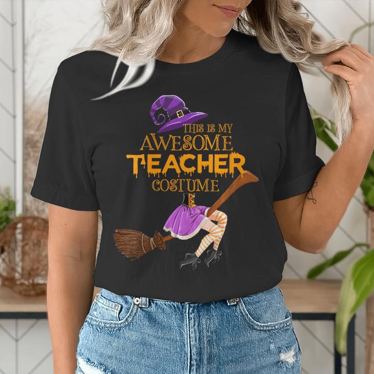 This Is My Teacher Costume Halloween Family Matching Group Women's T-Shirt, funny gift This Is My Teacher Costume Halloween Family Matching Group Women's T-Shirt, funny gift